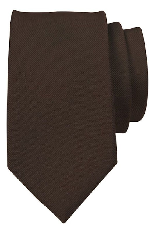 Slips silke 7cm - Brown