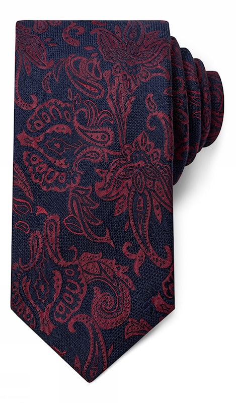Slips - Woven - Navy/Maroon