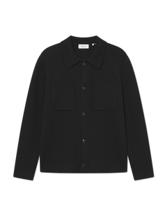 Fischer Cotton Milano Overshirt - Black