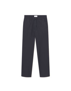 Como Tapered Pinstripe Pants - Dark Navy