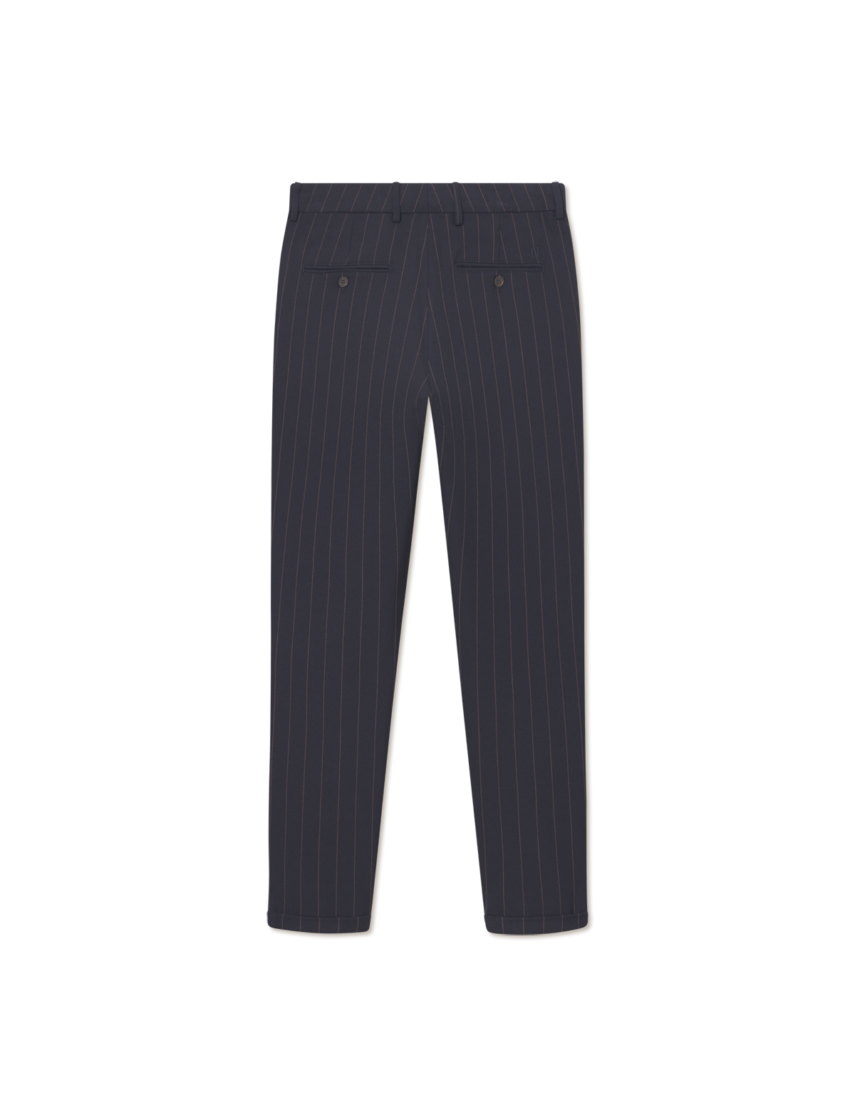 Como Pinstripe Suit Pants - Dark Navy