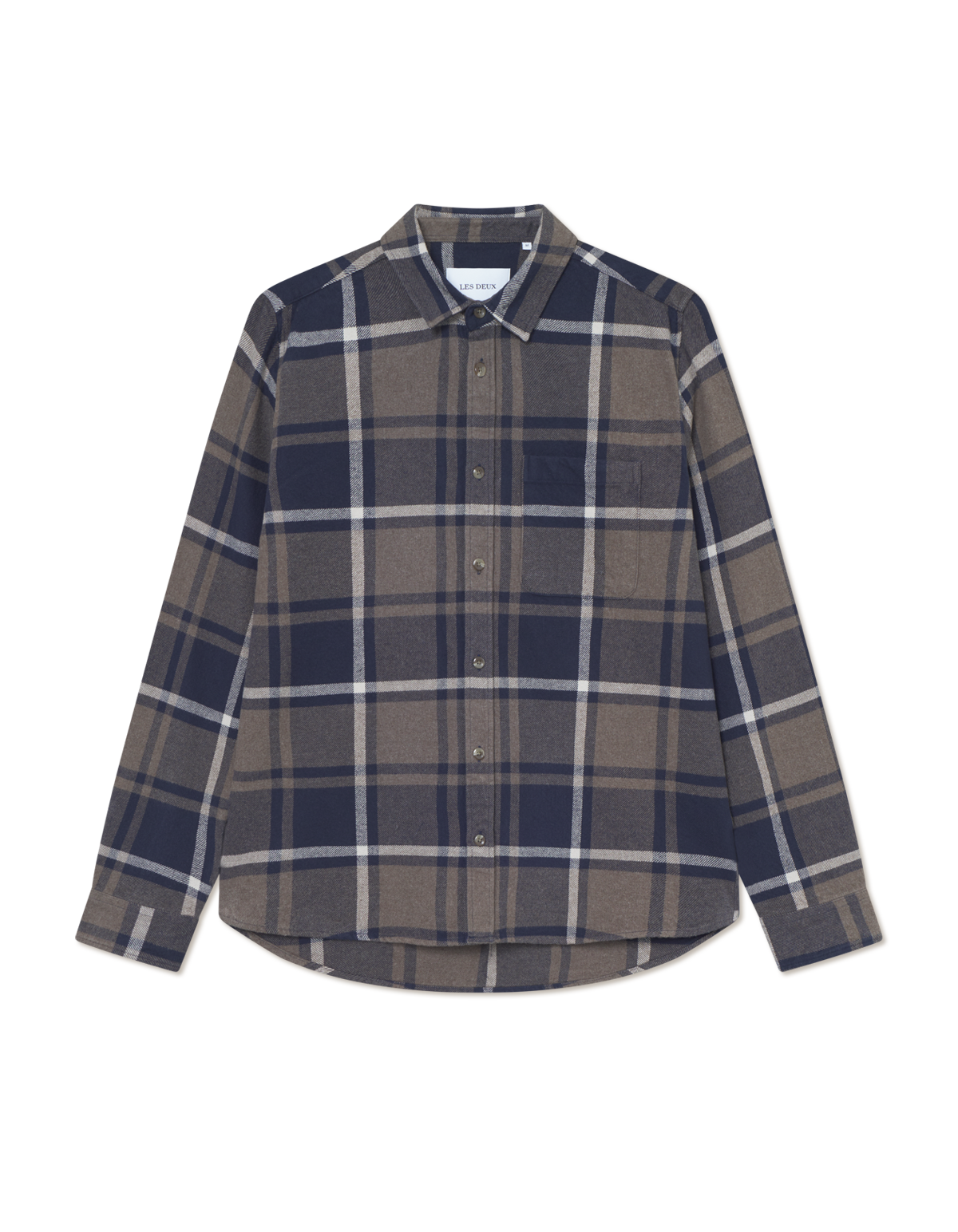 Jeremy Check Flannel Shirt - Dark Navy