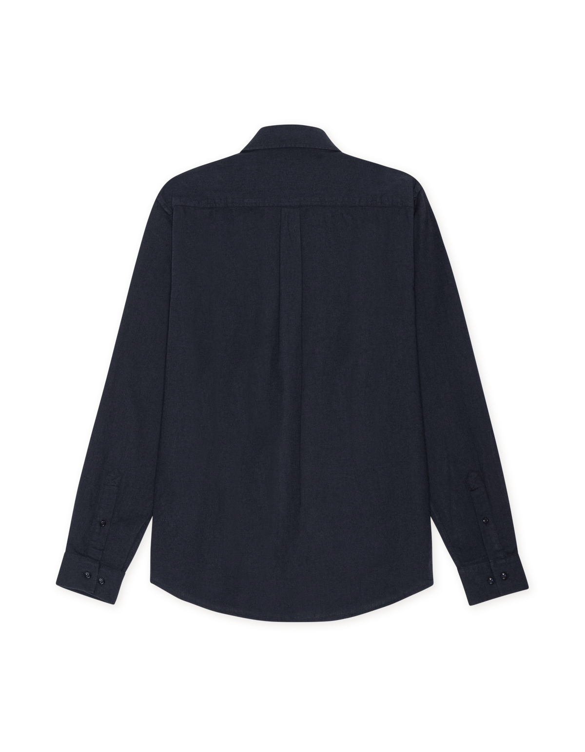 Konrad  Cotton Linen Shirt - Dark Navy Blue