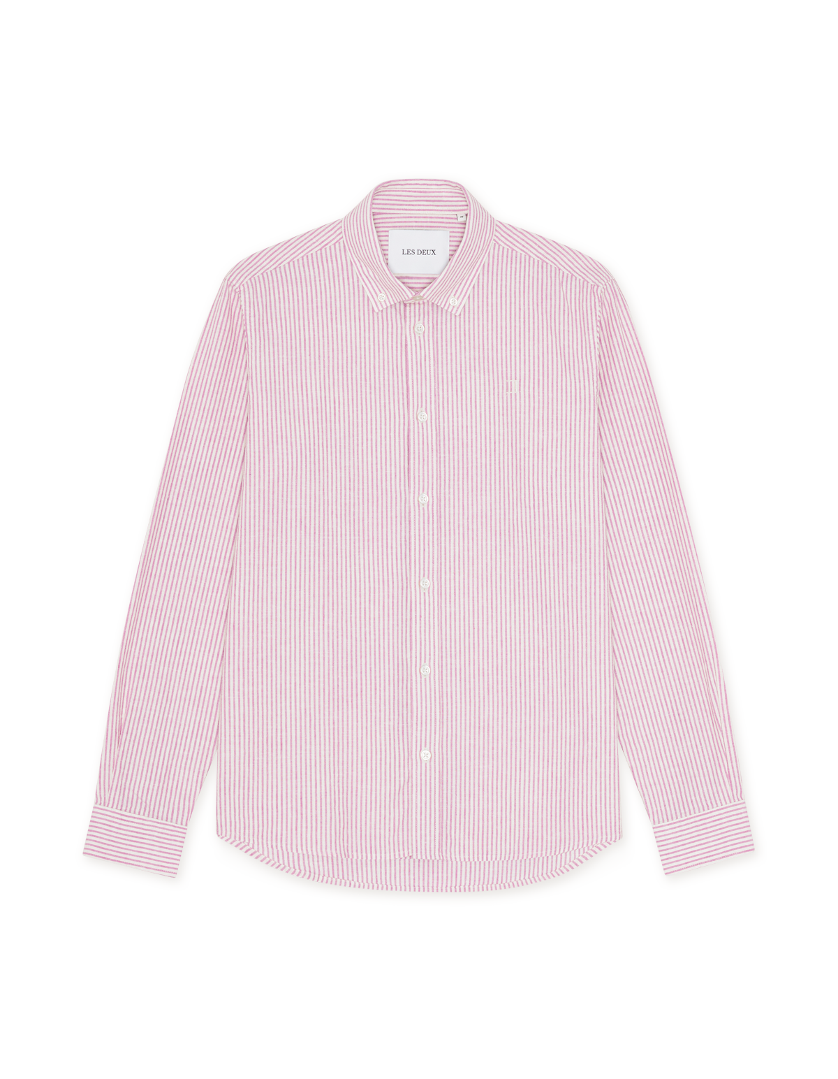 Konrad Stripe Cotton Linen Shirt - Crocus Pink