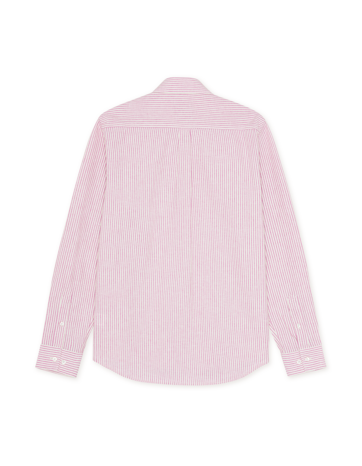 Konrad Stripe Cotton Linen Shirt - Crocus Pink