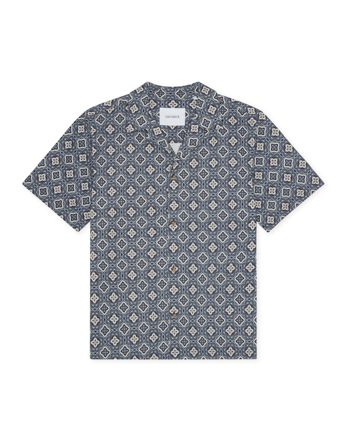 Lukas Arabesque AOP Short-sleeve Shirt - BLUE FOG