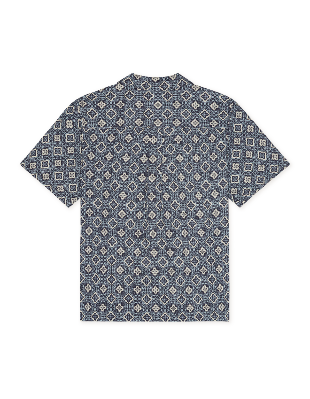 Lukas Arabesque AOP Short-sleeve Shirt - BLUE FOG
