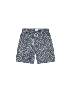 Harry Arabesque AOP Shorts - BLUE FOG