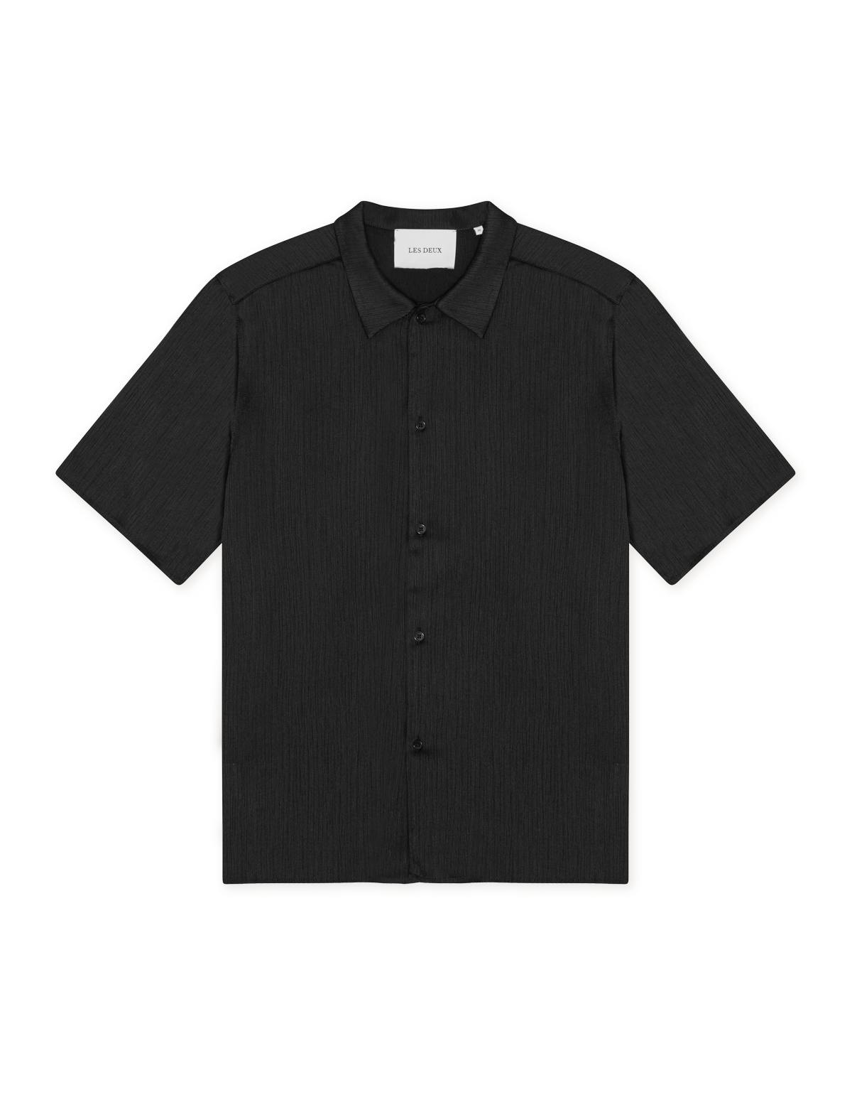 Hector Plissé Short-sleeve Shirt - Black