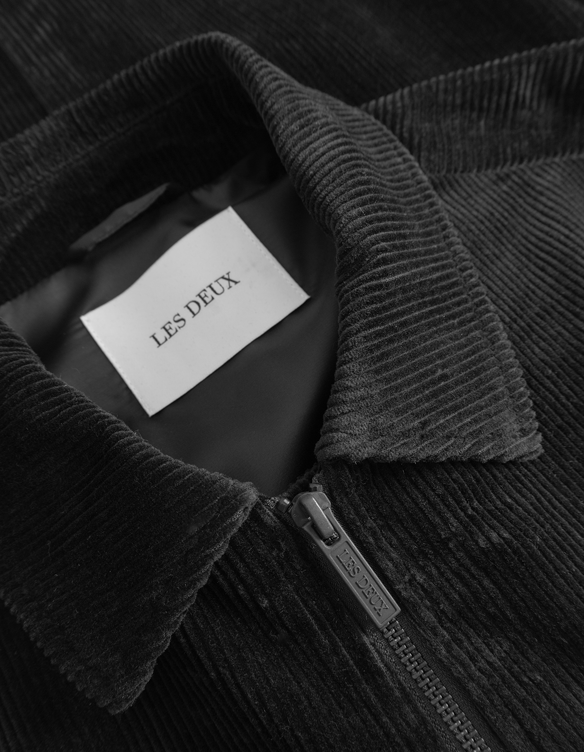 Marchall Corduroy Coach Jacket - Black