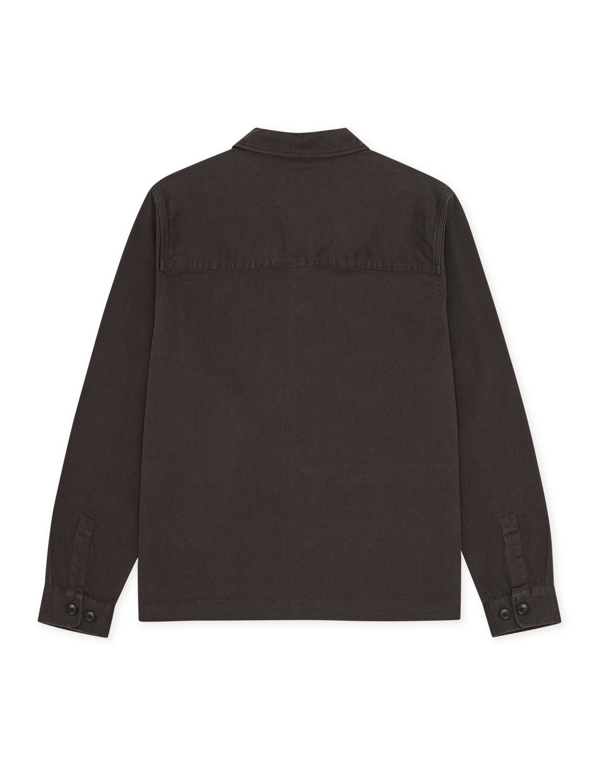 Layton Cotton Overshirt - Licorice Black