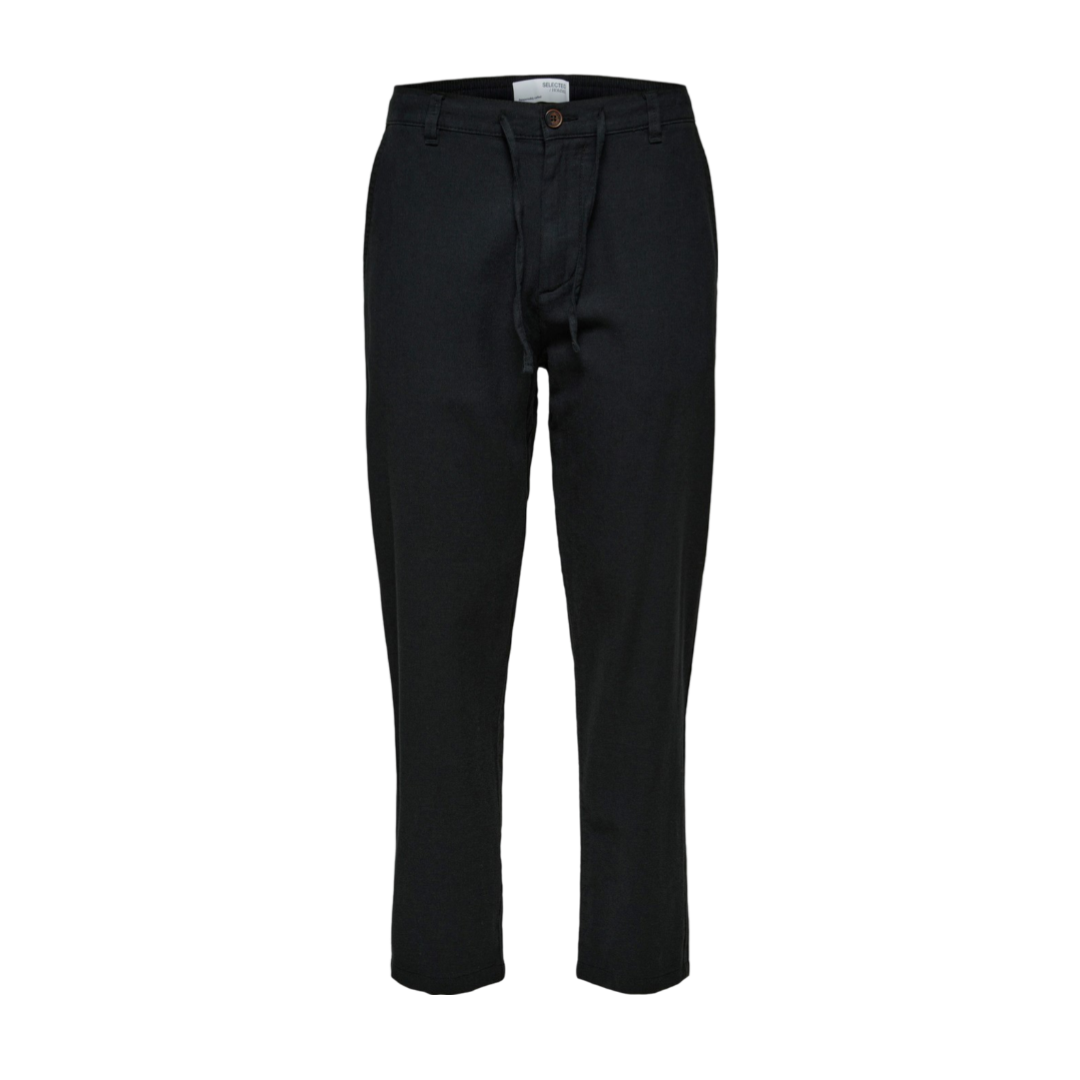 Slimtape Brody 172 Linen pant - Black