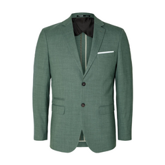 Oasis Linen Blazer - Light Green Melange