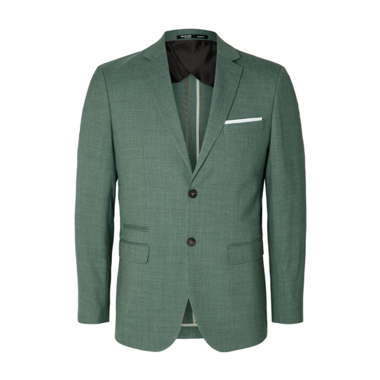 Oasis Linen Blazer - Light Green Melange