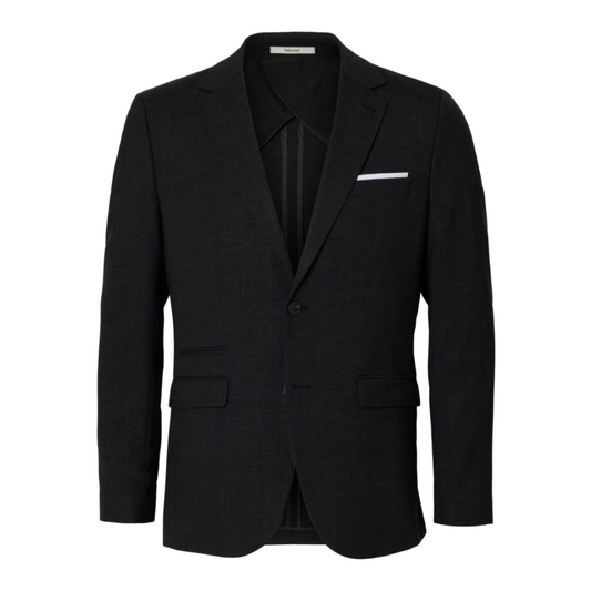 Slim Oasis Linen Blazer - Black