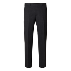 Slim Oasis Linen Trousers - Black
