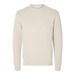 Dane Knit Structure Crew - Oatmeal