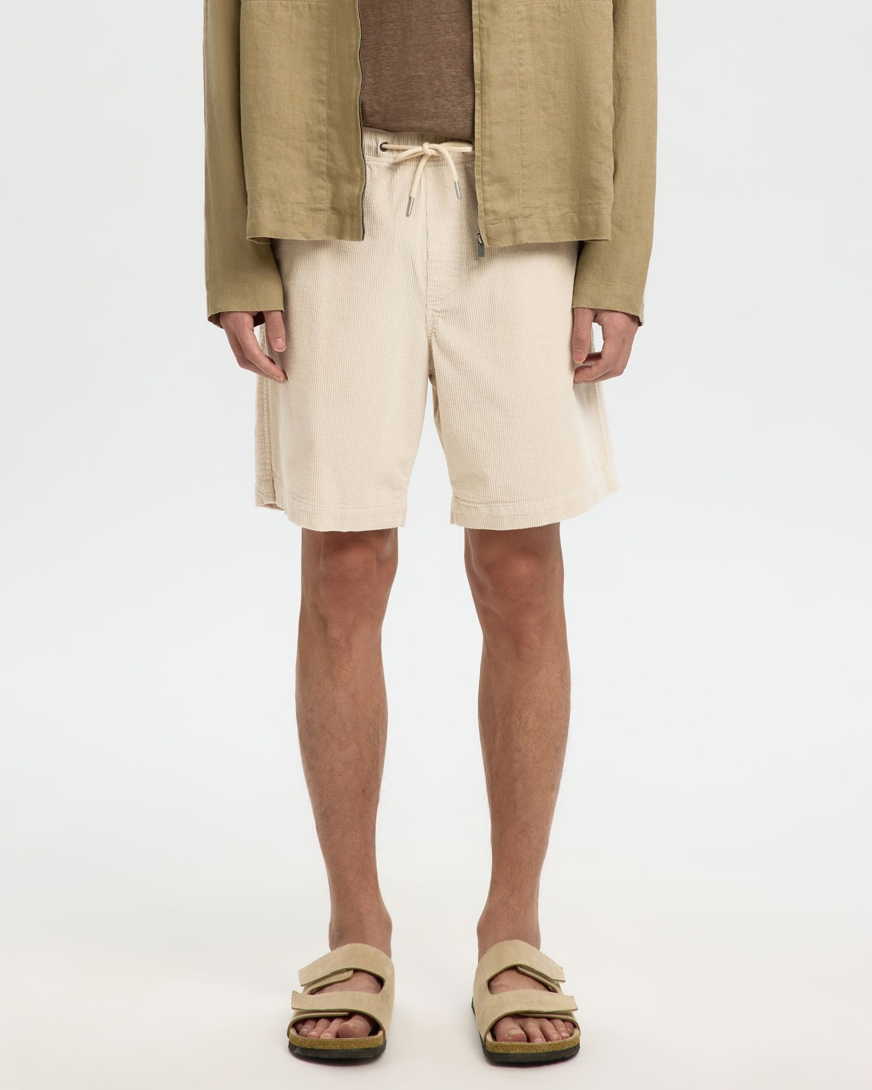 Regular Jace Corduroy Shorts - Fog