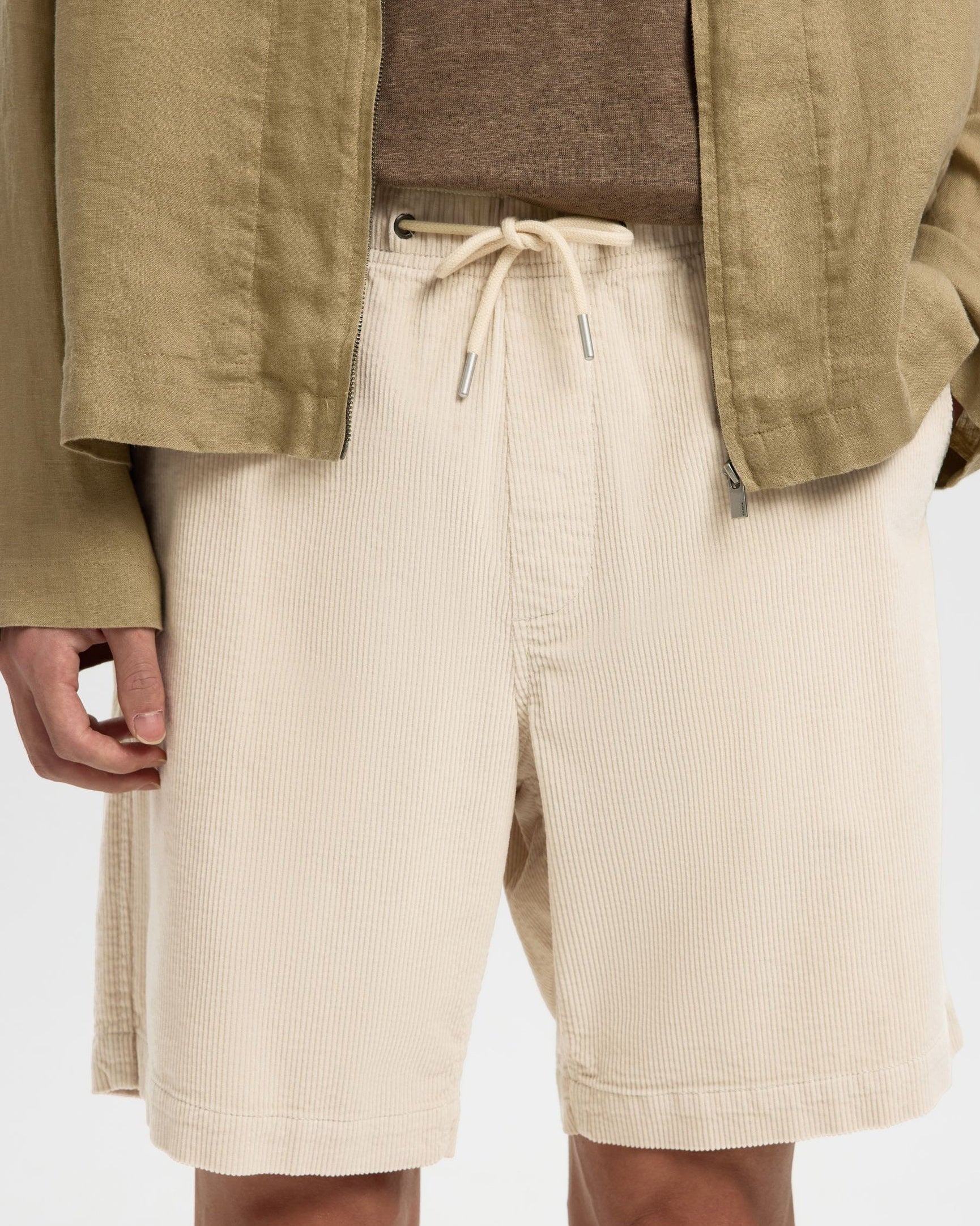 Regular Jace Corduroy Shorts - Fog