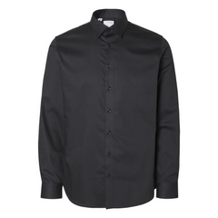 Slim-Performance Long-sleeve Shirt - Black