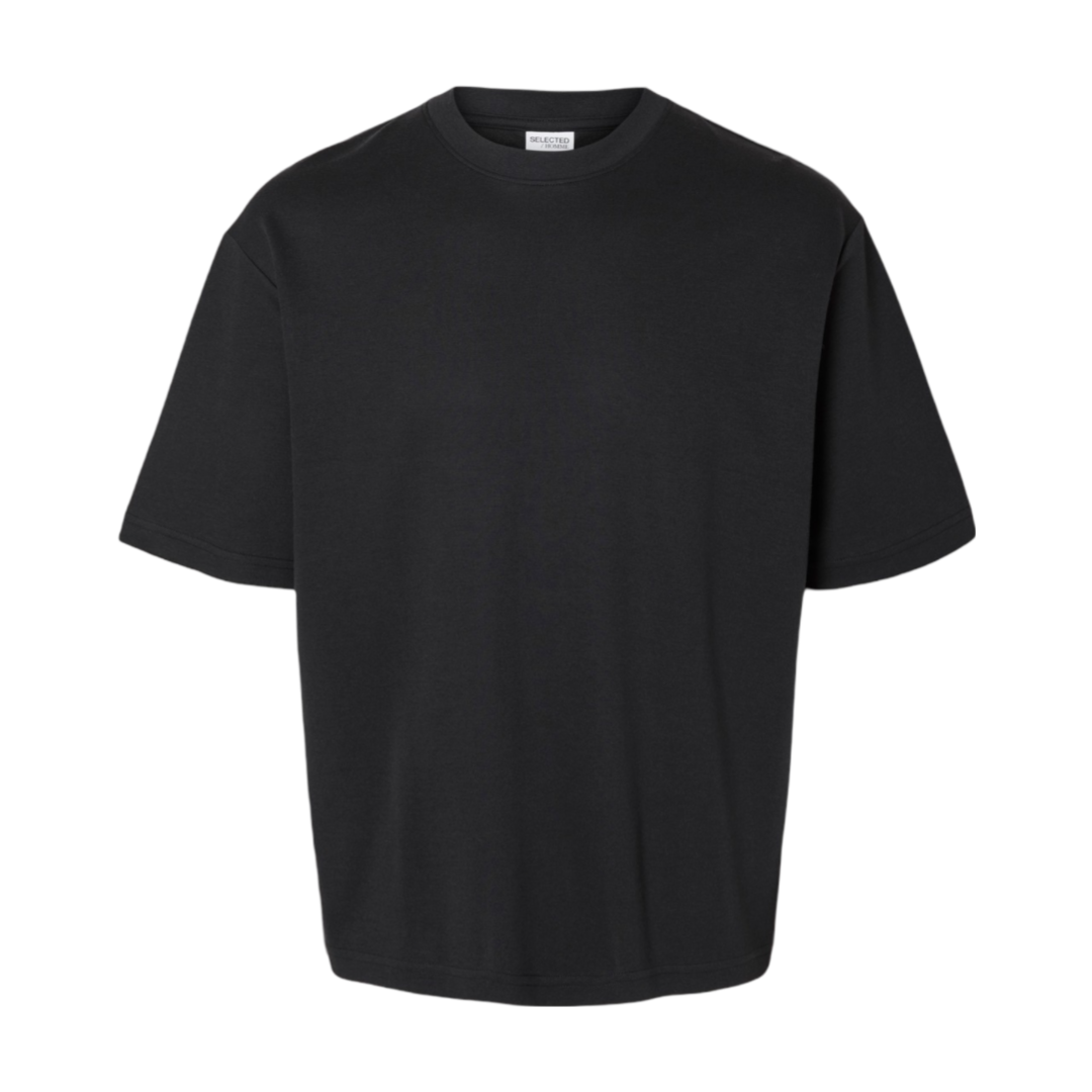 Relax Oscar O-Neck Short-Sleeve Tee - Black
