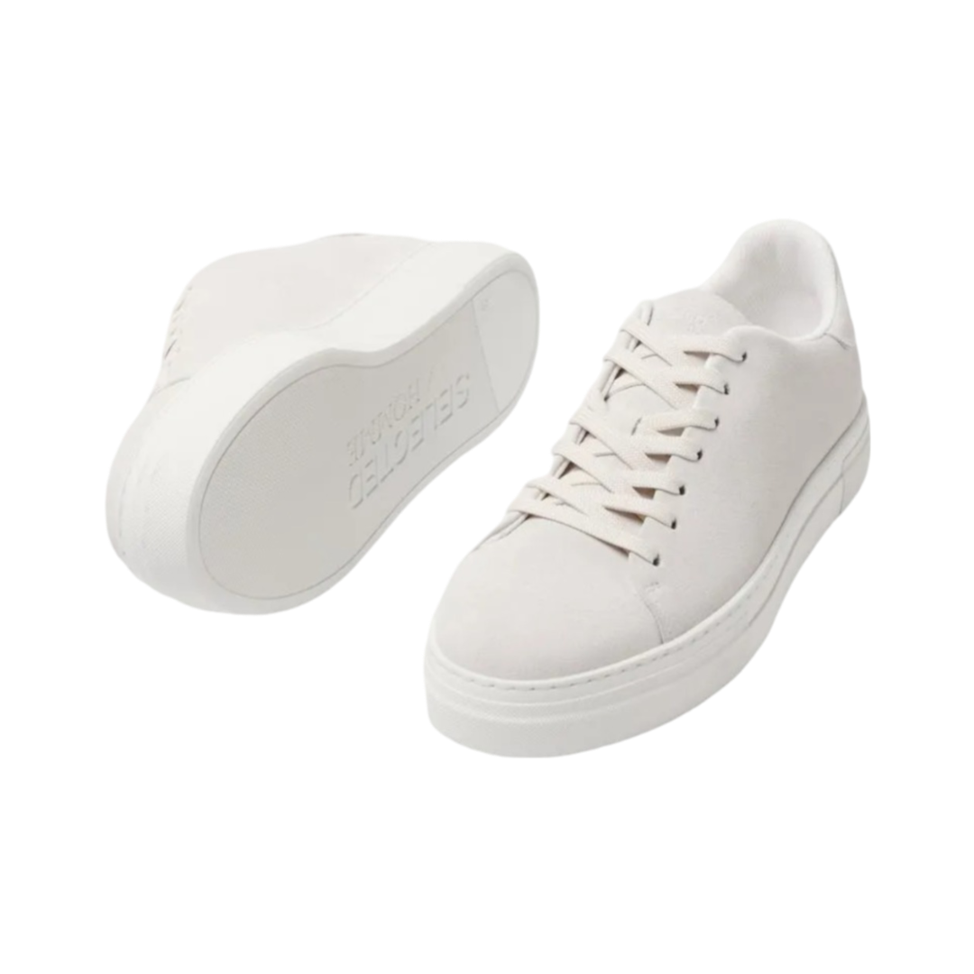 David Chunky Suede Sneaker - White