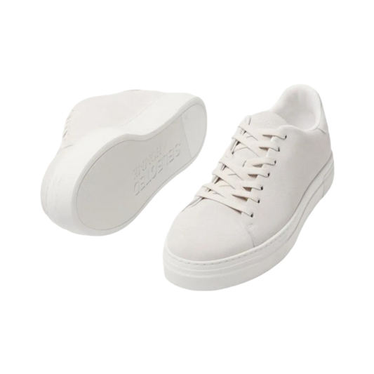 David Chunky Suede Sneaker - White