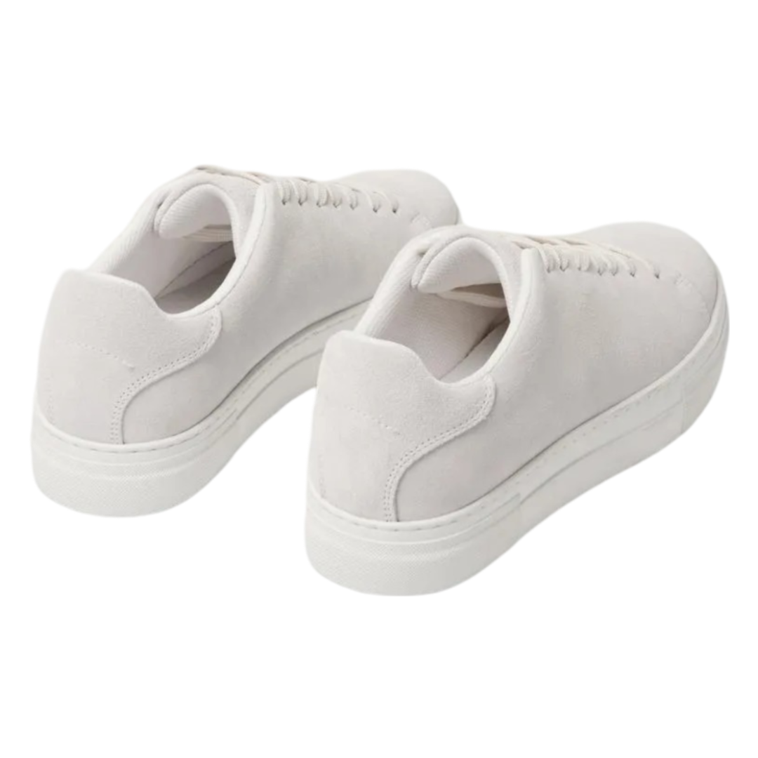 David Chunky Suede Sneaker - White