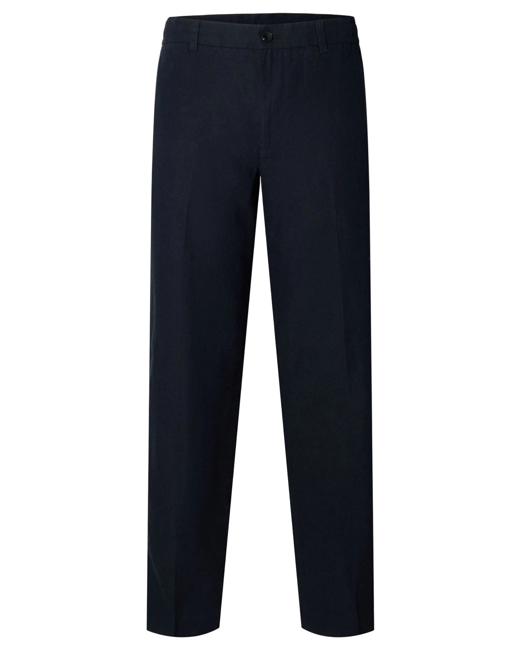 196 Straight Leroy Linen Blend Pant - Sky Captain/Black
