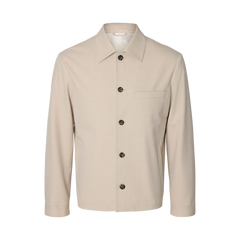 Regular Robert Overshirt - Egret Structure