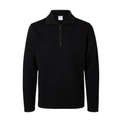 Kev Long-Sleeve Zip Sweat - Black