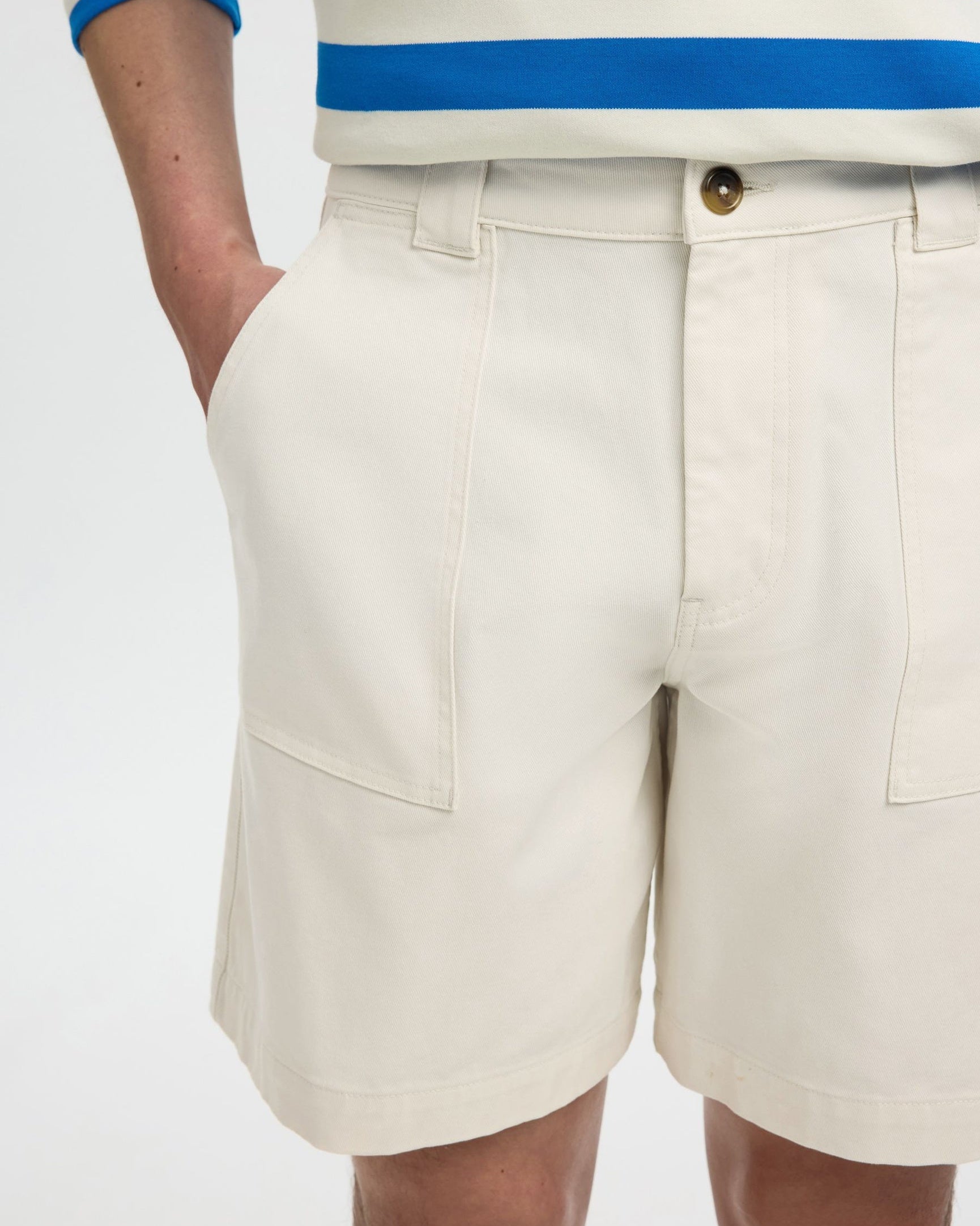 Loose Hotel Amour Shorts - Egret