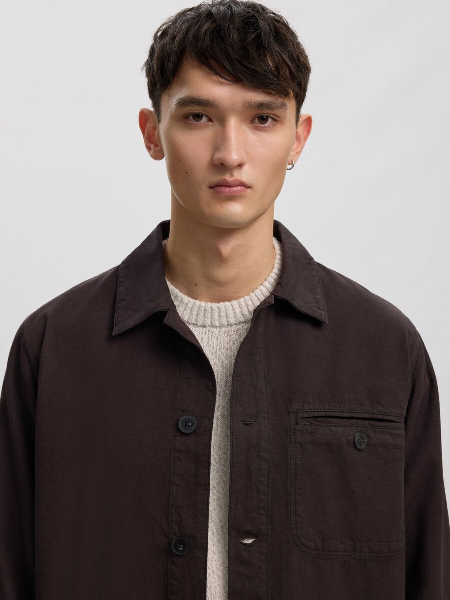 Vern Structureture Overshirt - Licorice