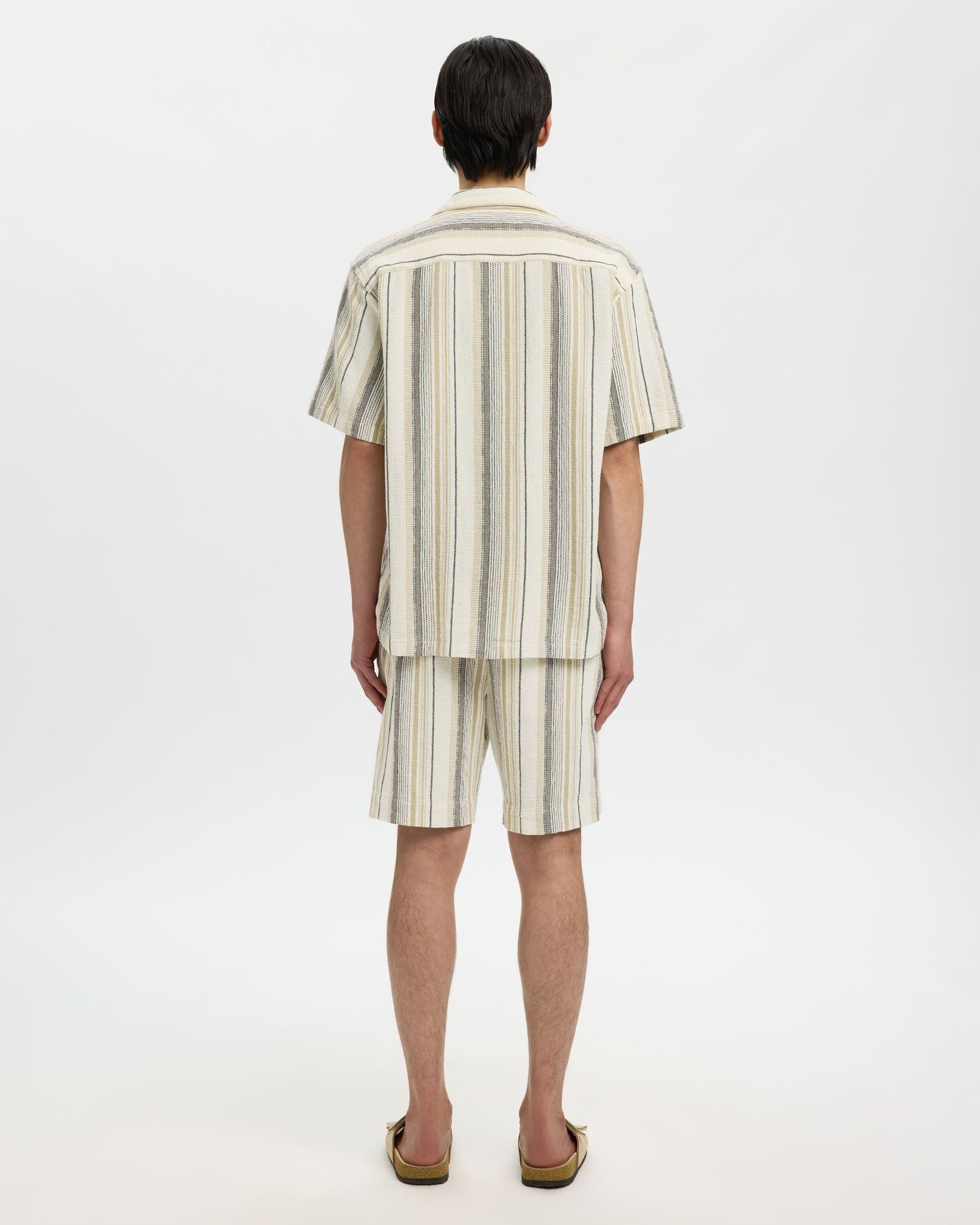 Relax Cal Short-sleeve Shirt Resort - Egret/Multi brown
