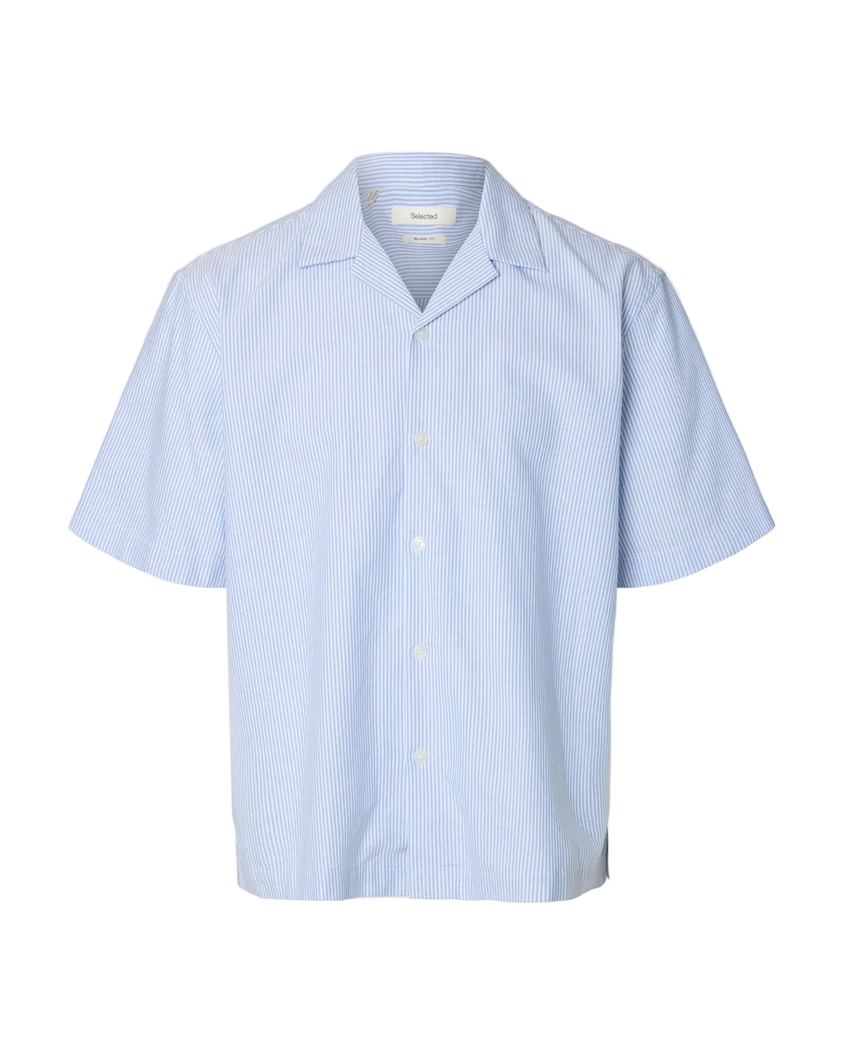 Relax Oxford Short-sleeve Shirt Resort - Skyway Stripes