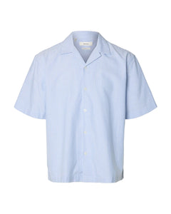 Relax Oxford Short-sleeve Shirt Resort - Skyway Stripes