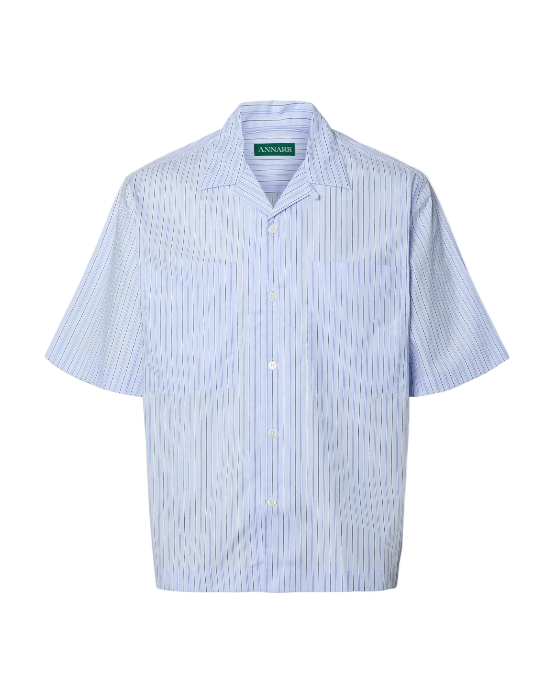 Rex Stripes Short-sleeve Shirt - Cashmere Blue Stripes