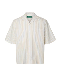Rex Stripes Short-sleeve Shirt - Egret Stripes