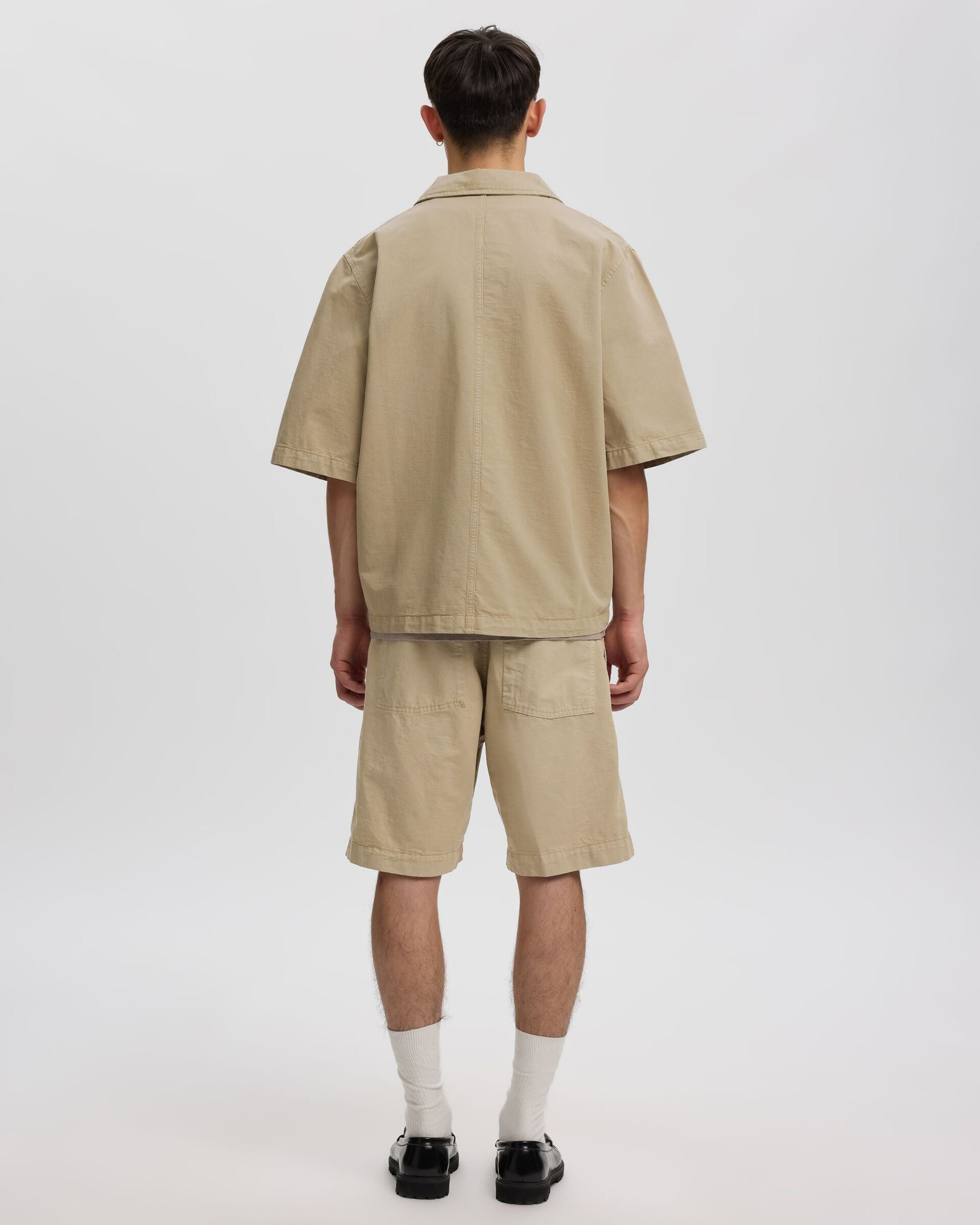Ebbe Short-sleeve Overshirt - Weathered Teak