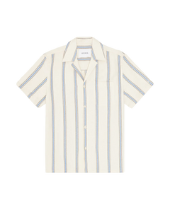Lawson Stripe Short-sleeve Shirt - Eggnog White