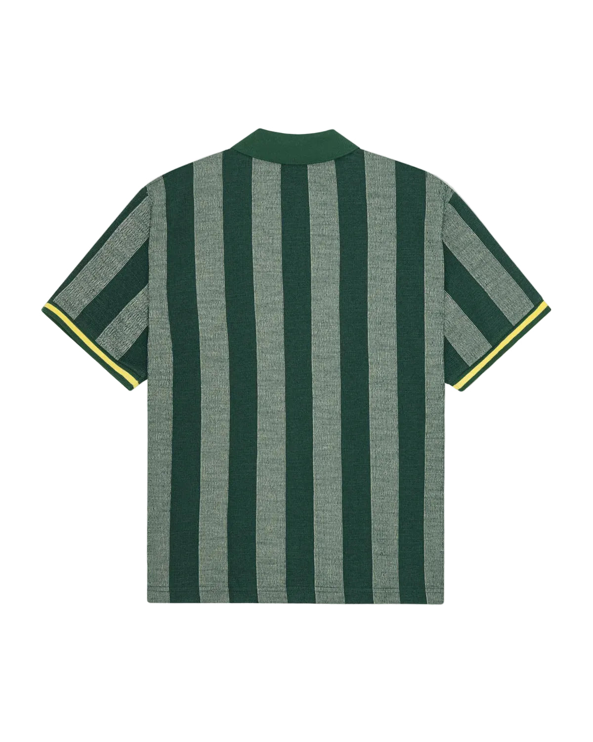 Stripe Jacquard Football Jersey - Pine Green