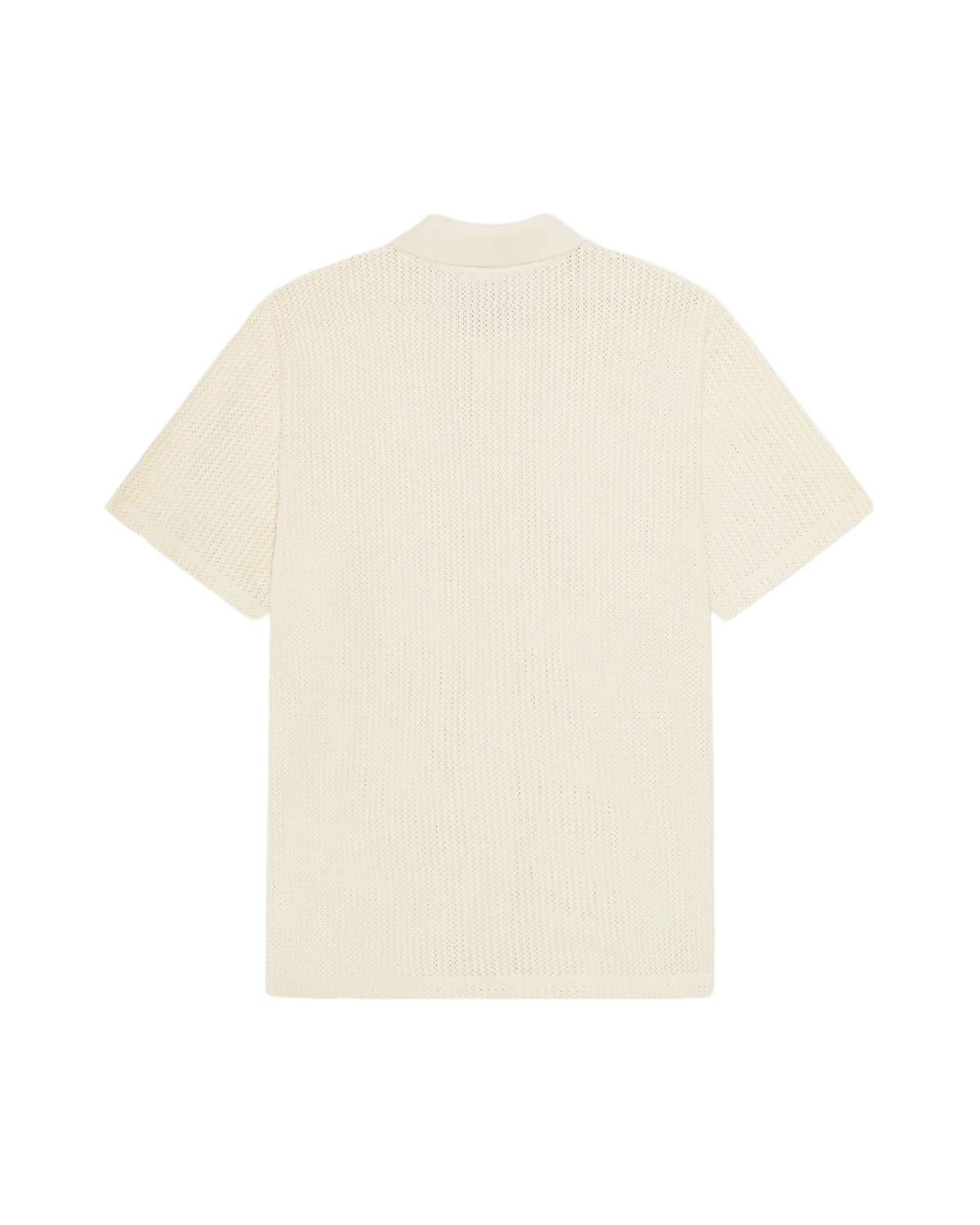 Pointelle Short-sleeve Shirt - Eggnog White