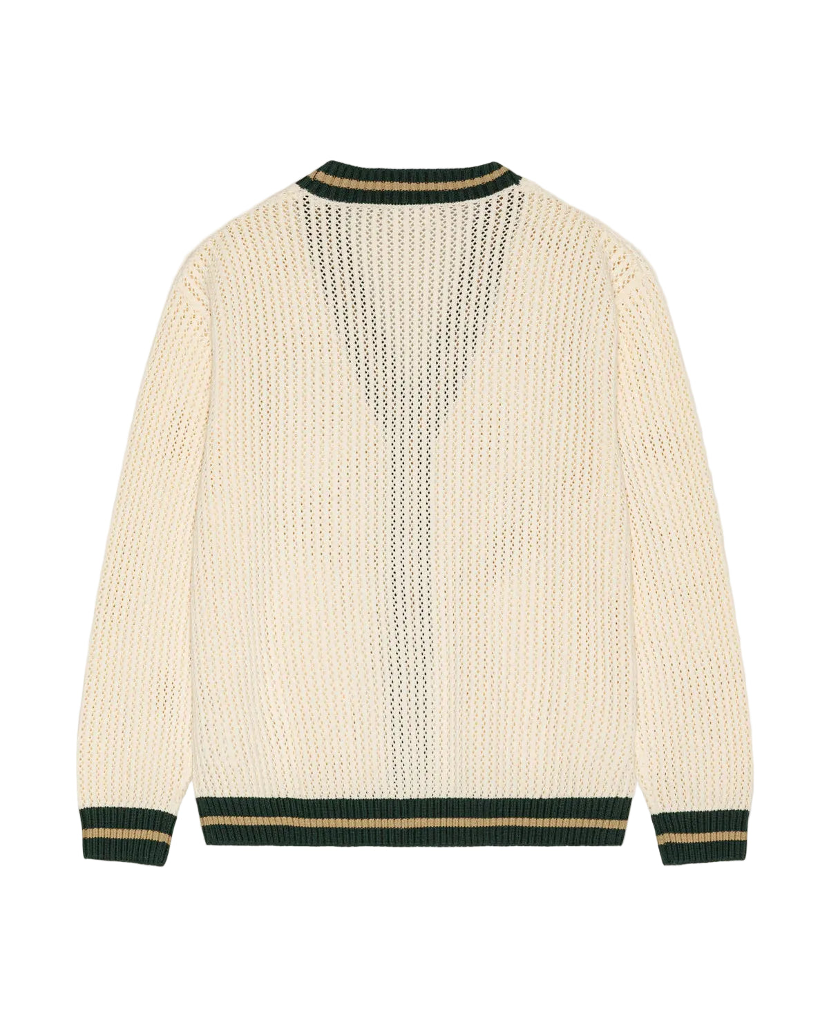 Lace Knitted Cardigan - Eggnog White