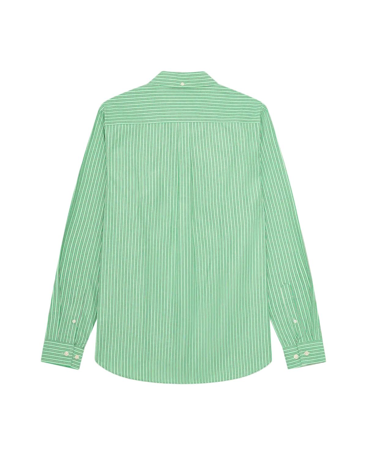 Stripe Poplin Shirt - Green Spruce