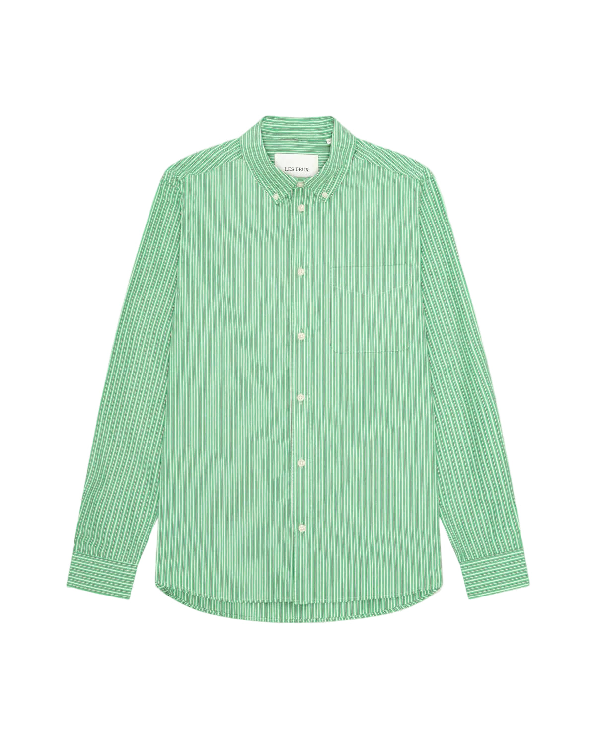 Stripe Poplin Shirt - Green Spruce