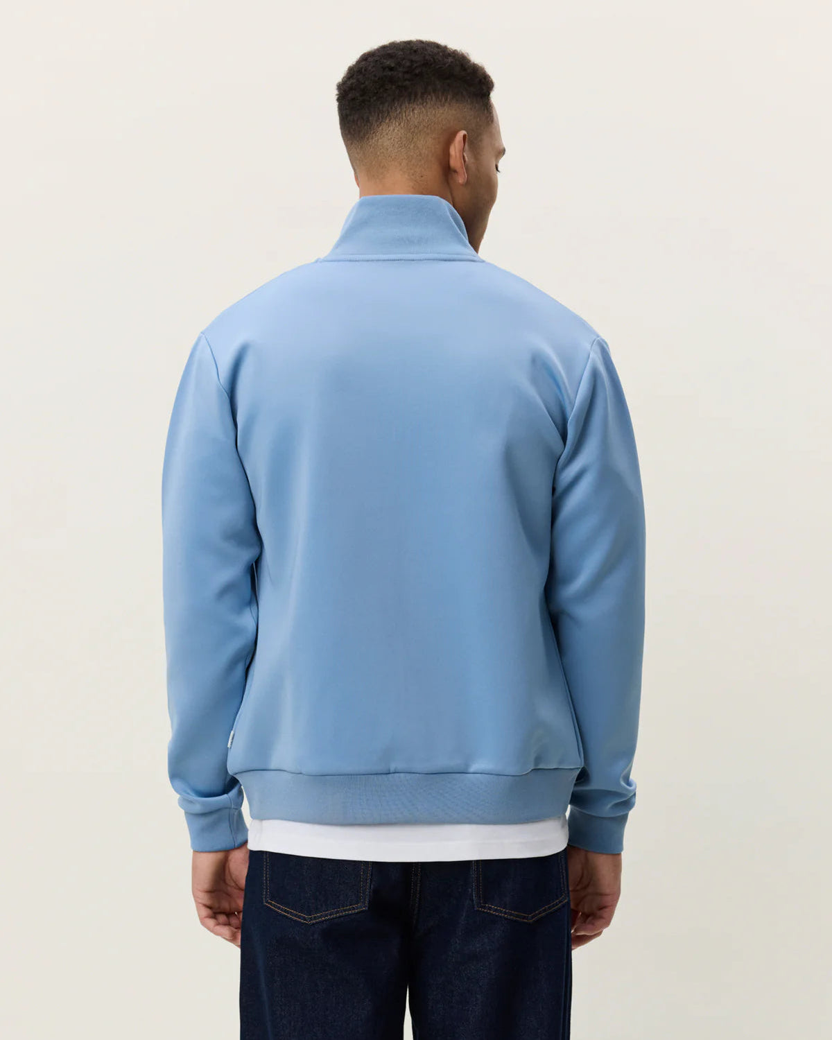 Signature Track Jacket - Faded Denim Blue