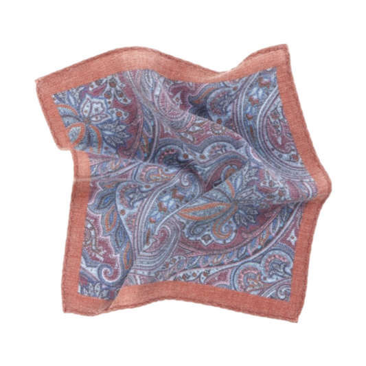 Hankie Fashion - Blue/Red pattern