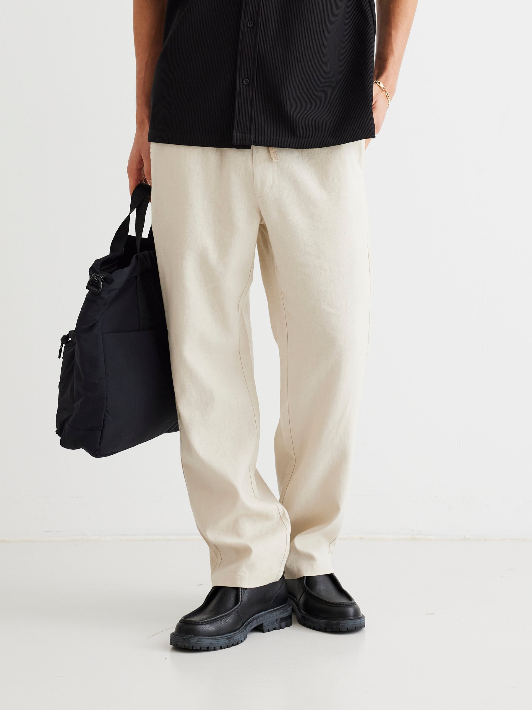 Eik Linen Pant - Sand