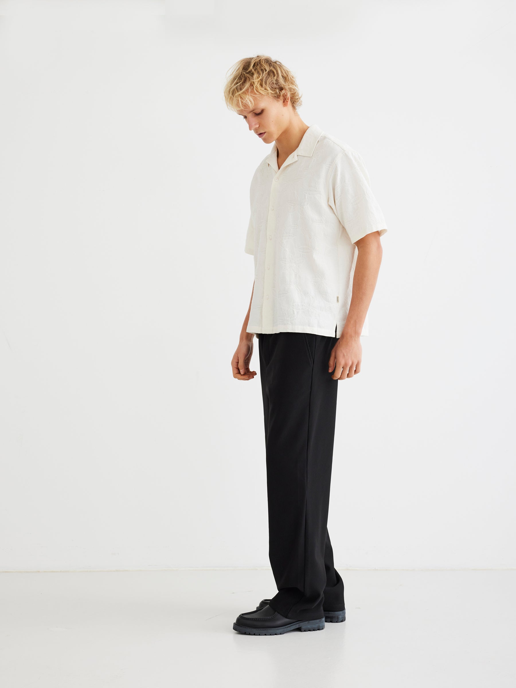 Ivo Plisse Pant - Black