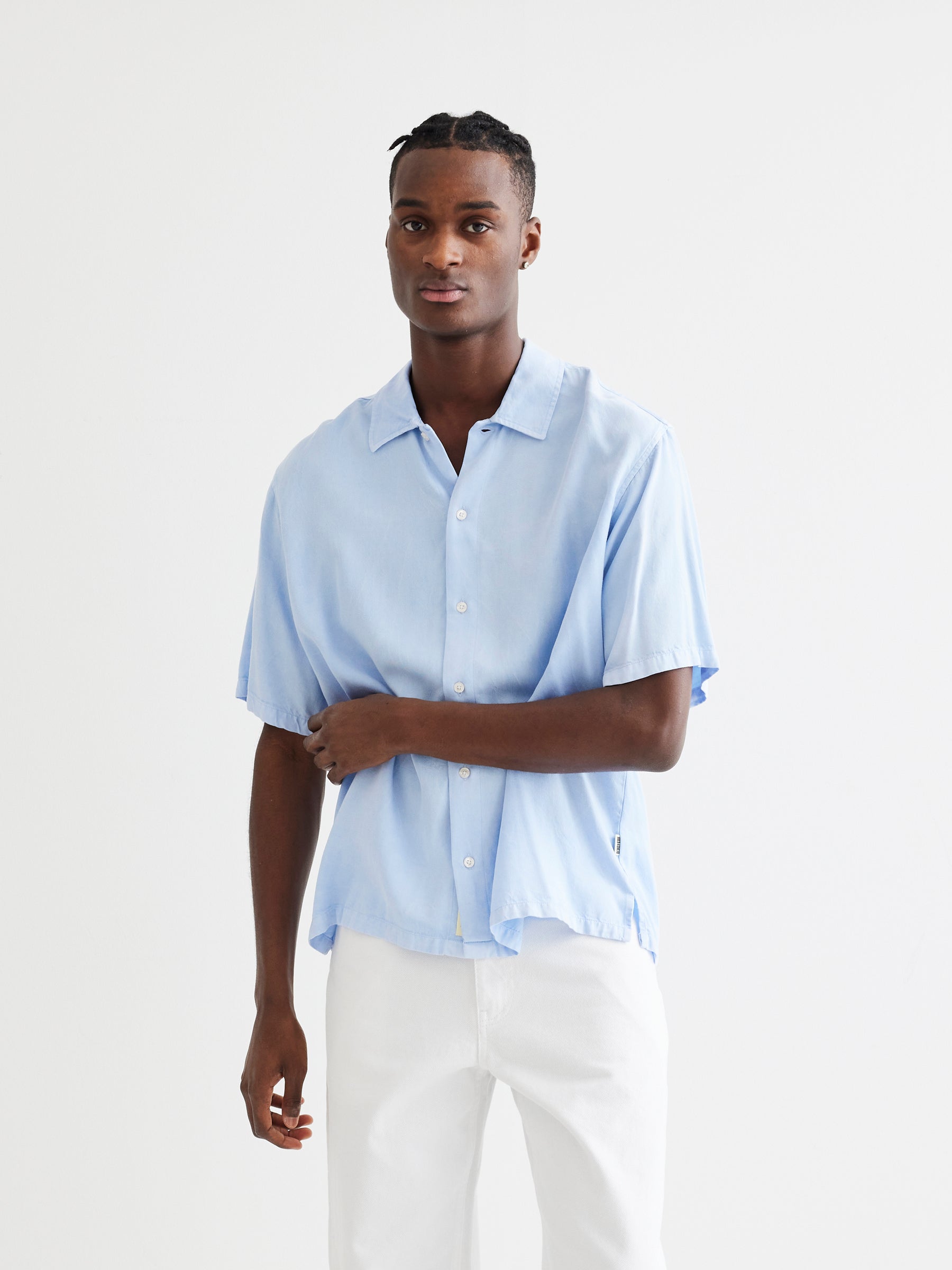 Banks Tencel Shirt - Light Blue